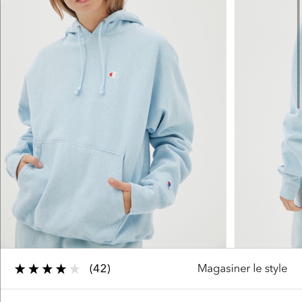 Blue champion hoodie